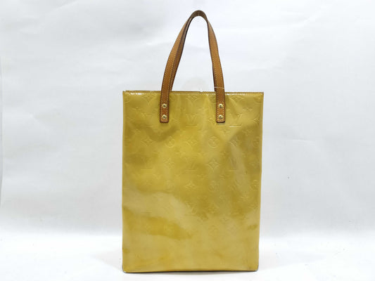 LOUIS VUITTON Vernis TH0042 Reed MM Hand Tote Bag