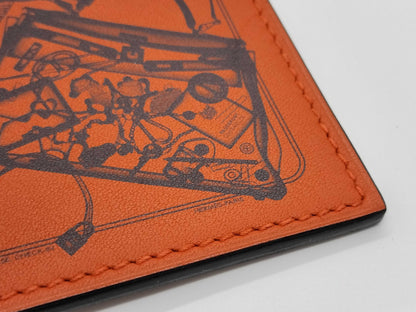 HERMES Carrena No Brid de Gala Leather Charm Key Case/Key Holder
