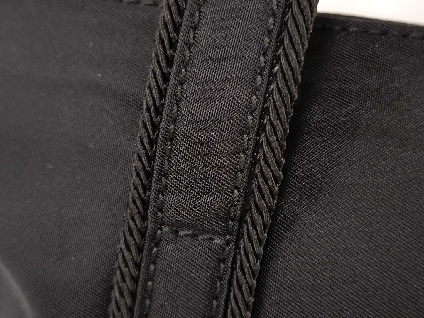 PRADA nylon handbag with embroidered logo