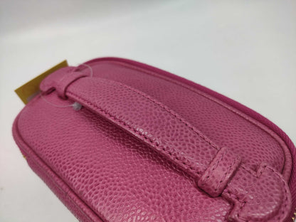CHANEL Caviar Skin Mini Vanity Pouch with Mirror