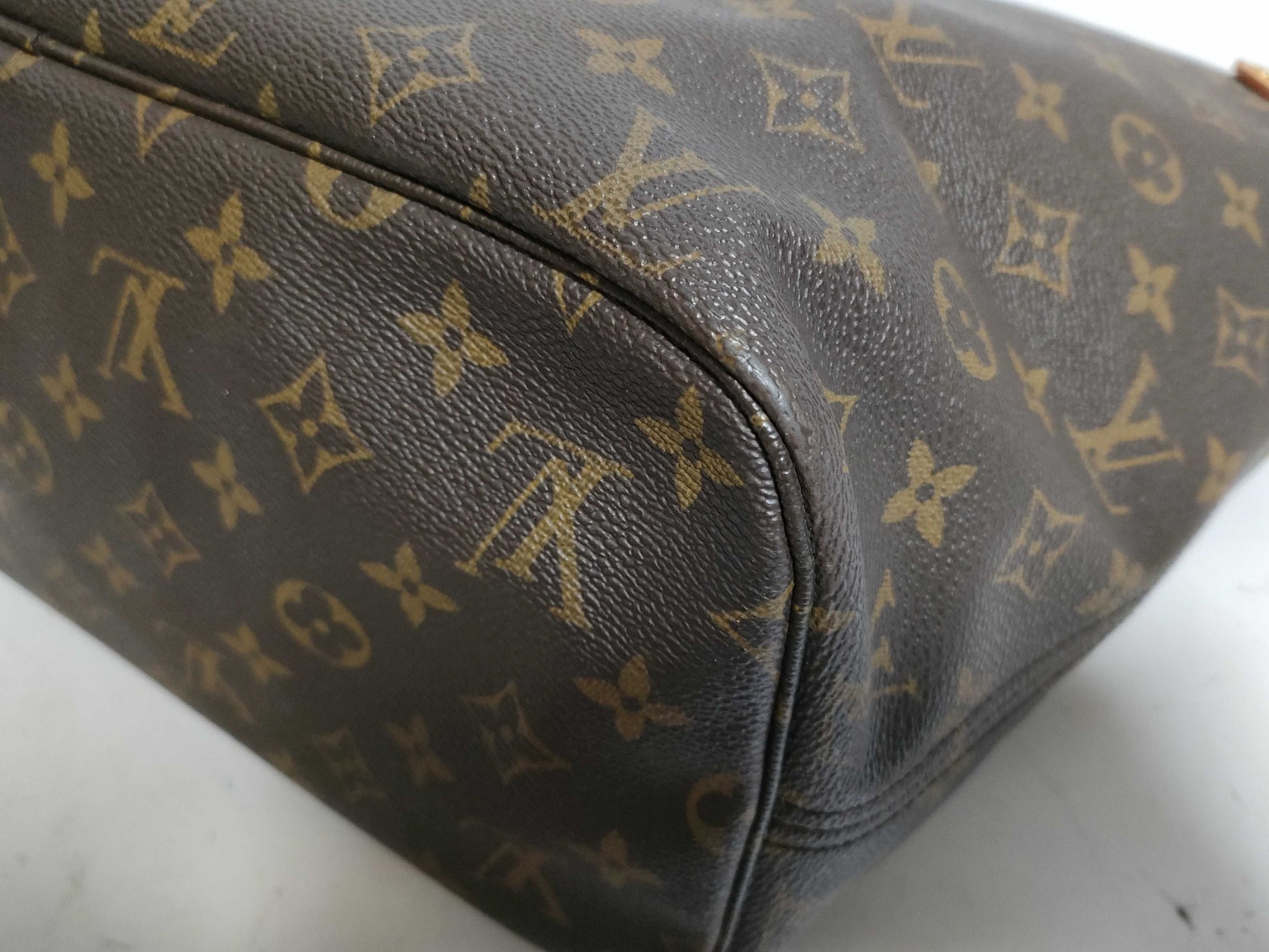 LOUIS VUITTON Monogram M40156 Neverful MM Old Tote Bag