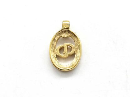 Dior Circle Logo Rhinestone Top Pendant Top