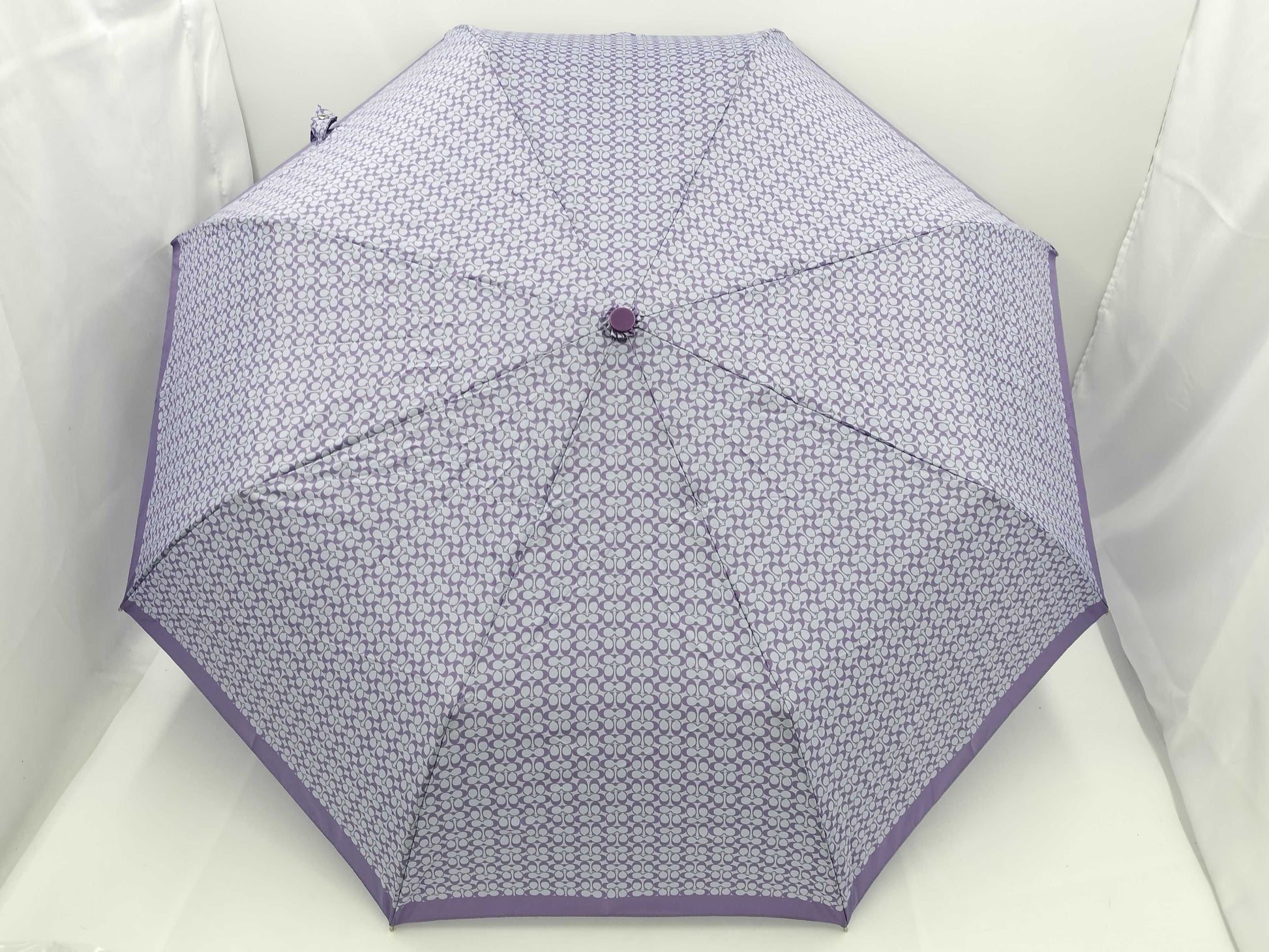 COACH Folding Umbrella with Tag Umbrella Umbrella 