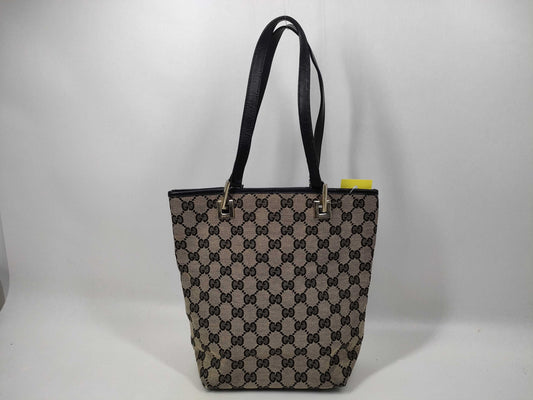 GUCCI GG Canvas Canvas/Leather Tote Bag