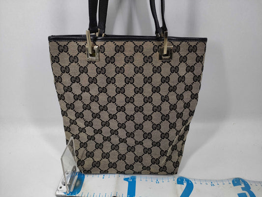 GUCCI GG Canvas Canvas/Leather Tote Bag