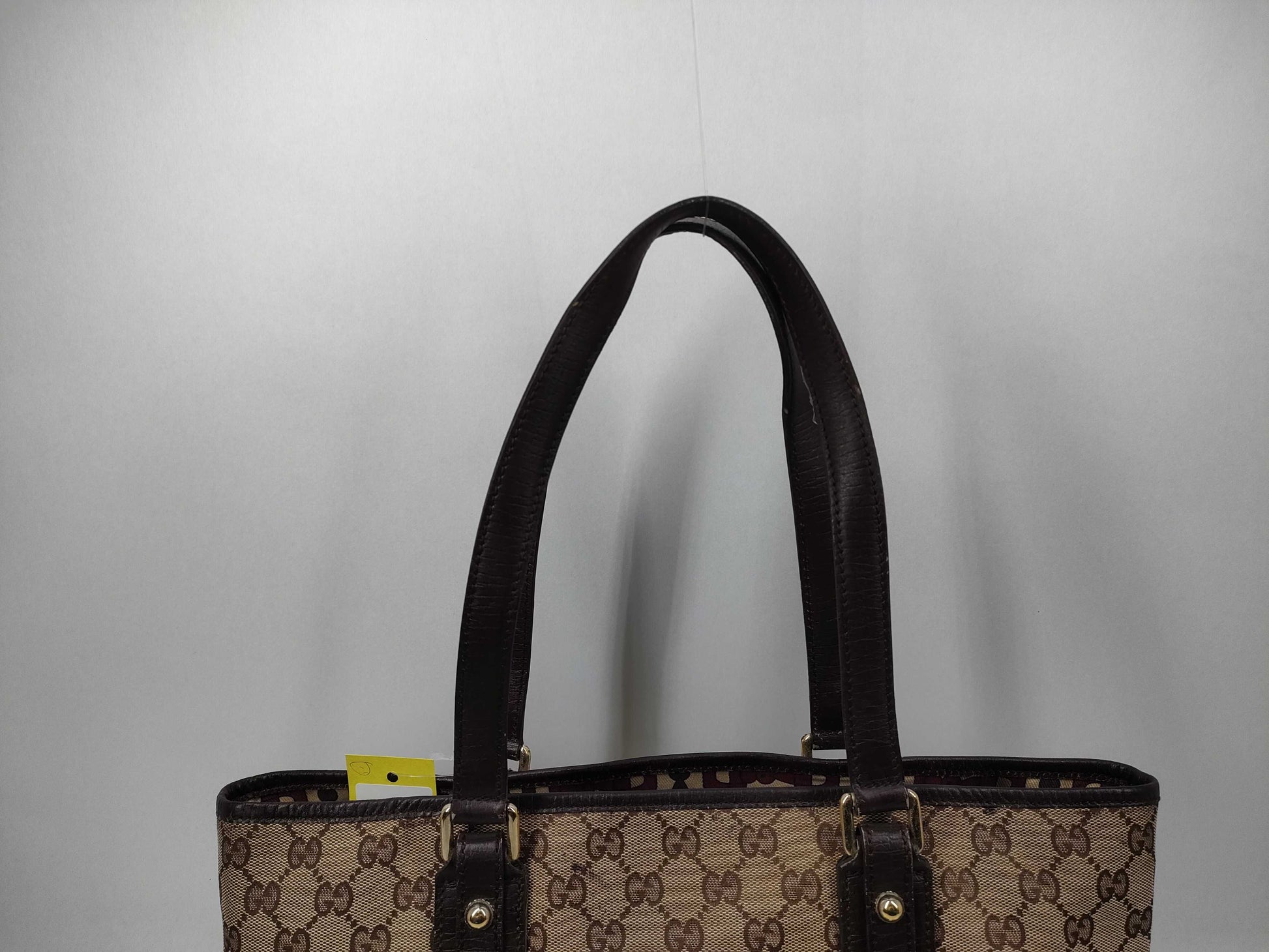 GUCCI GG Canvas Sherry Line Tote Bag