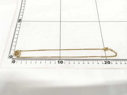Dior Rhinestone Logo Necklace