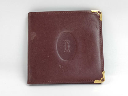 Cartier Bordeaux Card Case, Card Case, Pass Case, Business Card Case