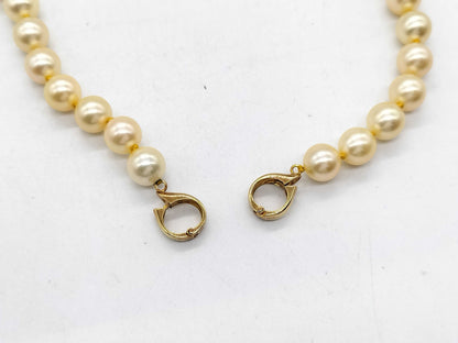 Pearl Necklace, Diameter: Approx. 7.0mm-7.4mm, 18K Gold, 32.8g 