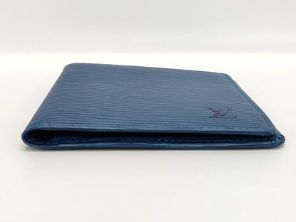 LOUIS VUITTON Epi Bi-fold Wallet Wallet Blue Wallet