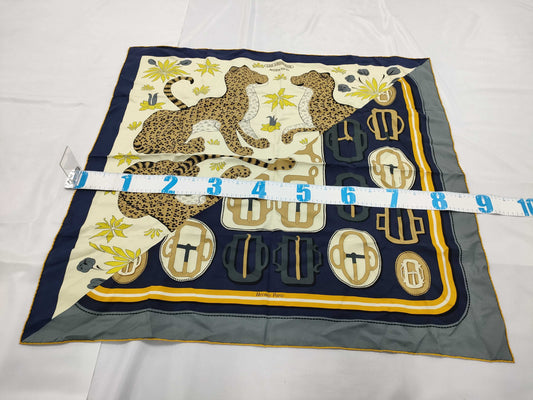 HERMES Carre Leopard Scarf