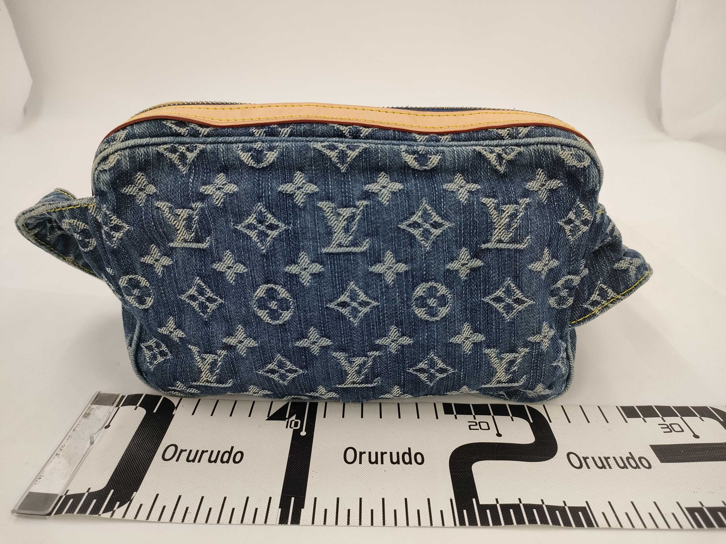LOUIS VUITTON Denim Bum Bag Waist Bag