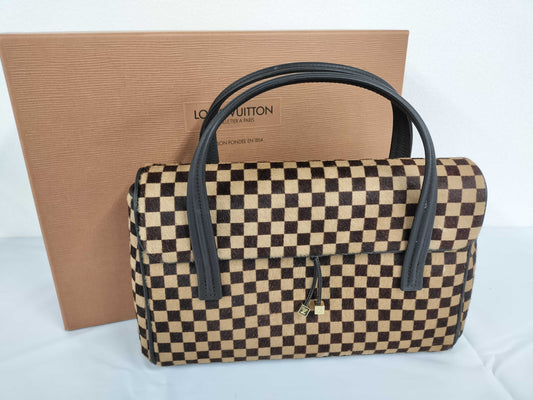 LOUIS VUITTON Damier Sauvage M92131 Lion Handbag