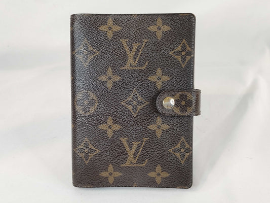 LOUIS VUITTON Monogram R20005 Agenda PM Notebook Cover