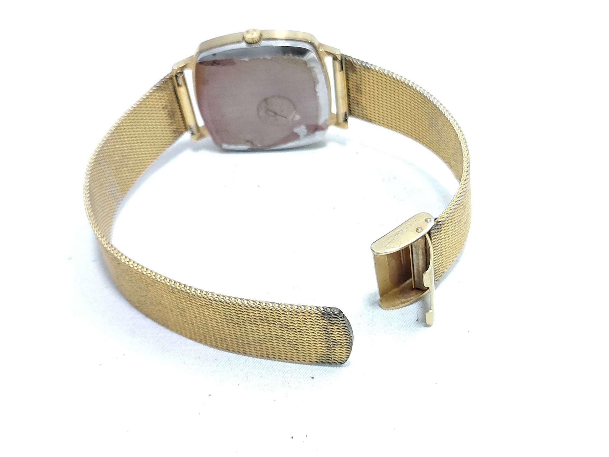 OMEGA Devil Square Gold Color Automatic Antique Women's Watch