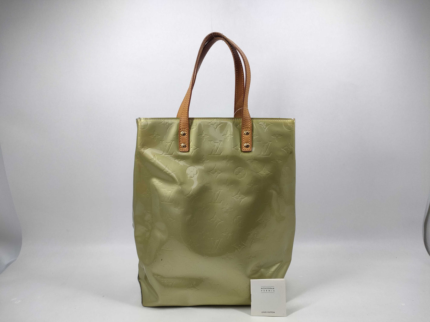 LOUIS VUITTON Vernis Reed MM M91142 Handbag