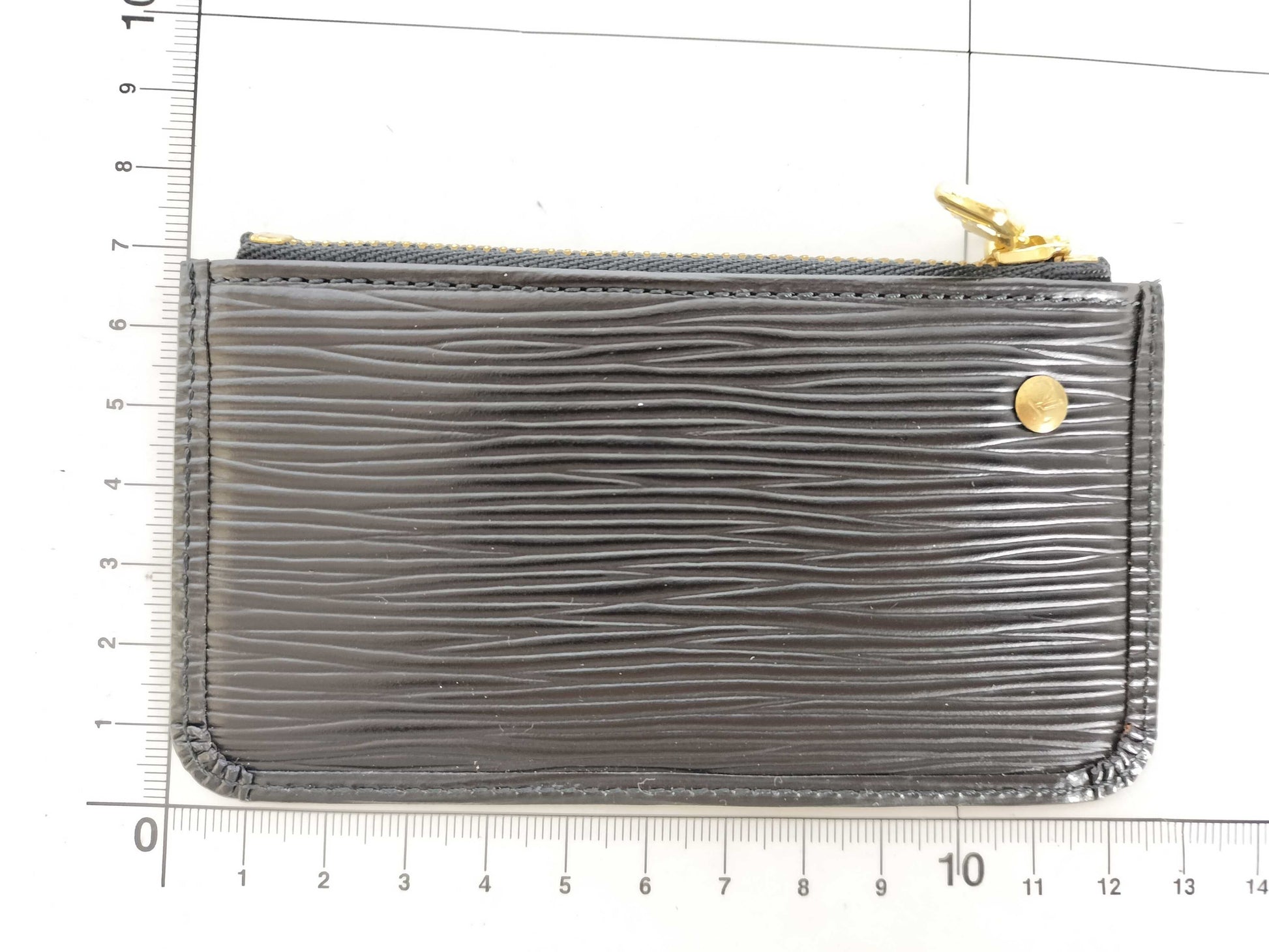 LOUIS VUITTON Epi Pochette Cle Noir Wallet