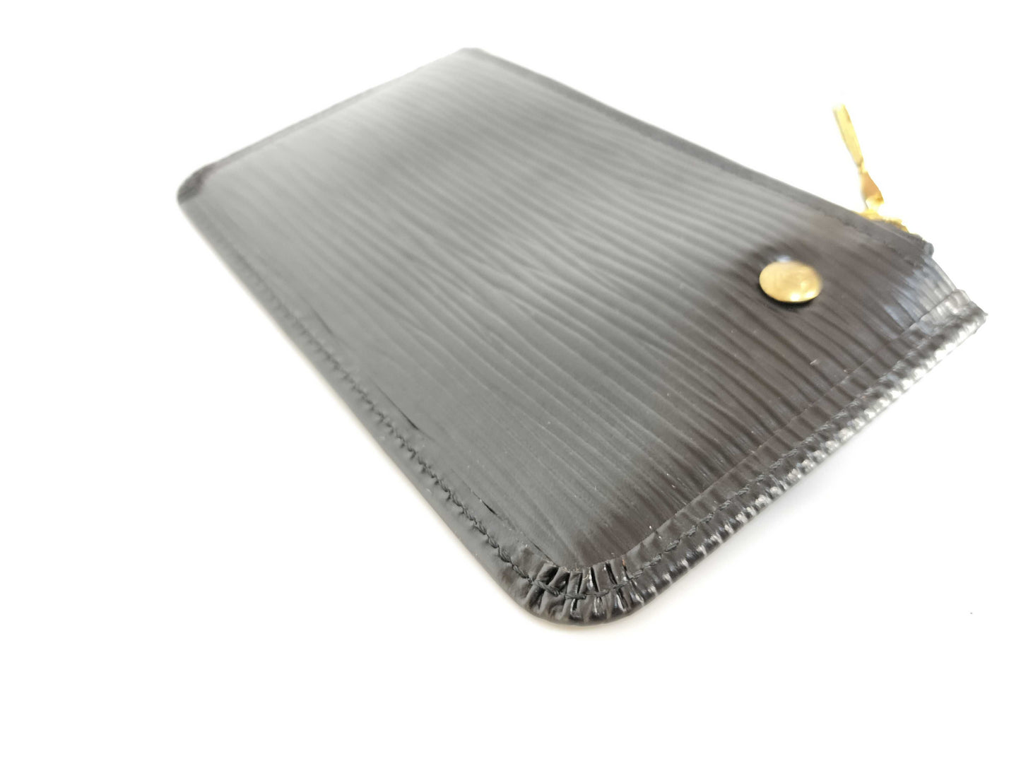 LOUIS VUITTON Epi Pochette Cle Noir Wallet