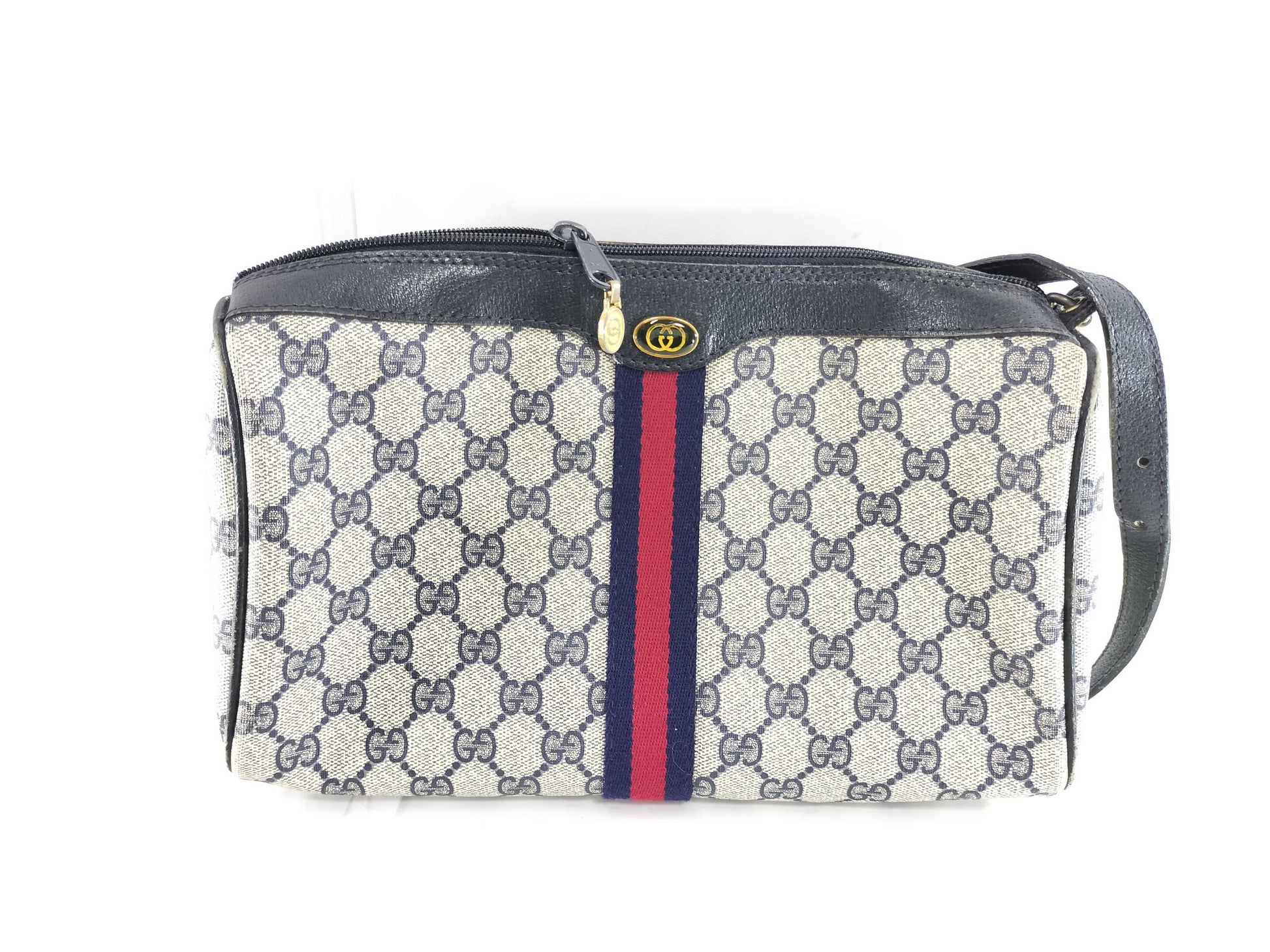 GUCCI GG Supreme Sherry ST Torn Shoulder Bag