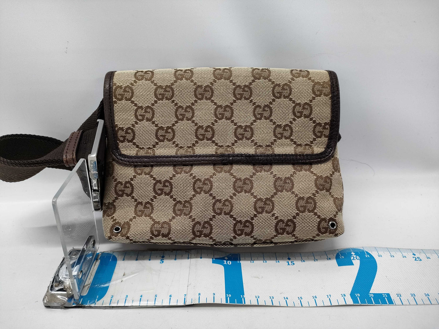 GUCCI 92543 Waist Pouch Shoulder Bag with Stain