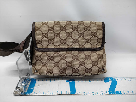 GUCCI 92543 Waist Pouch Shoulder Bag with Stain