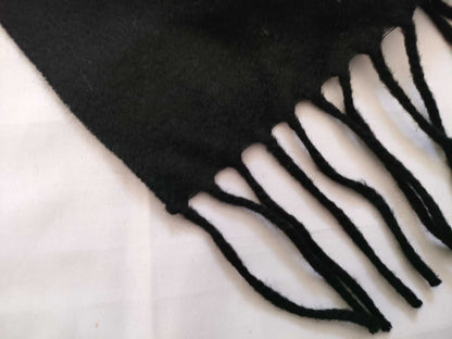 LOUIS VUITTON Cashmere Logo Scarf Black Other Accessories