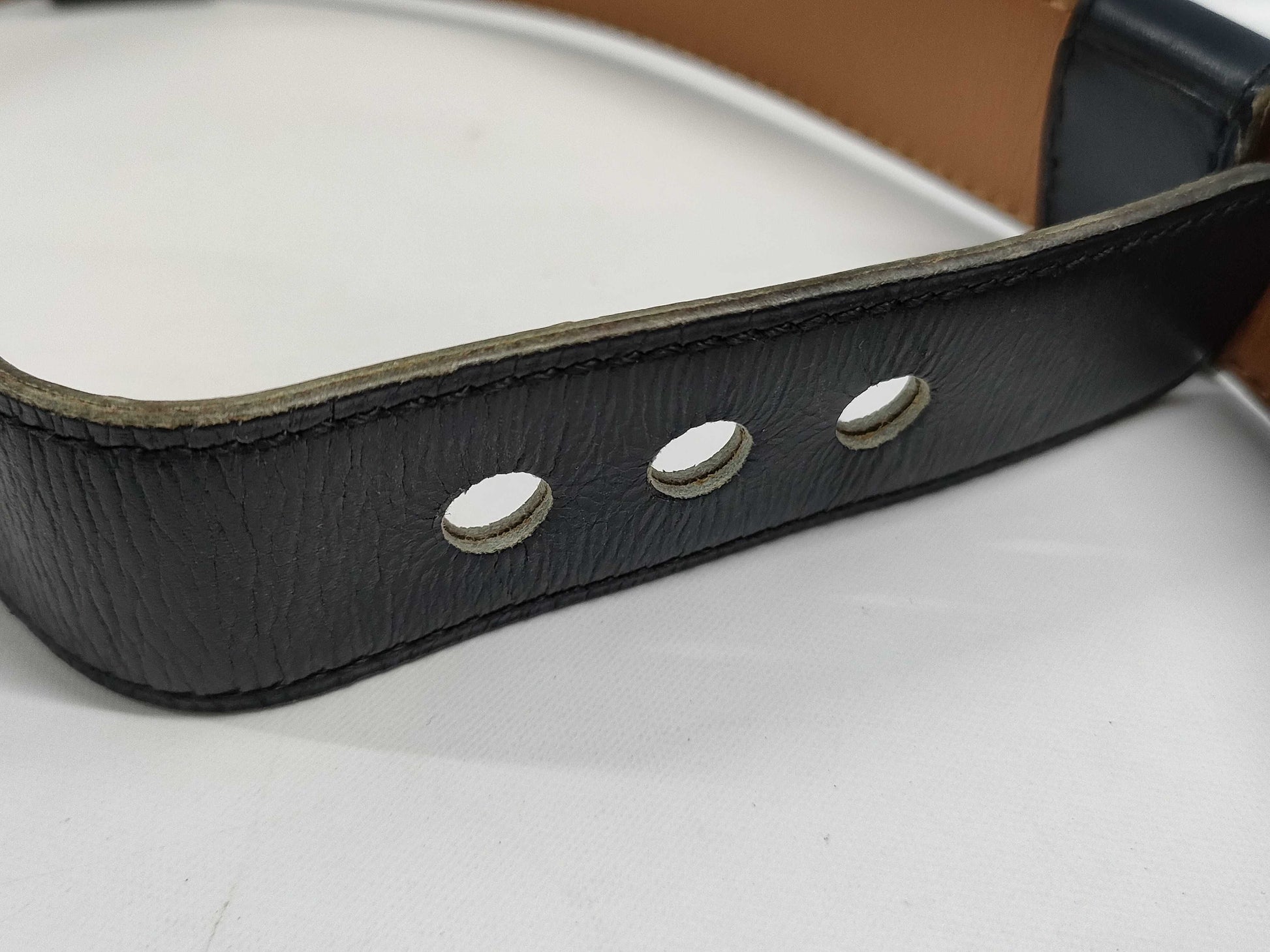 HERMES H buckle 〇J engraved belt