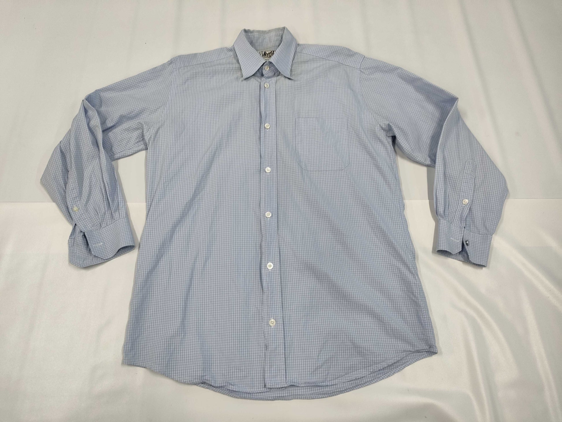 HERMES Check Shirt Serie Button Shirt