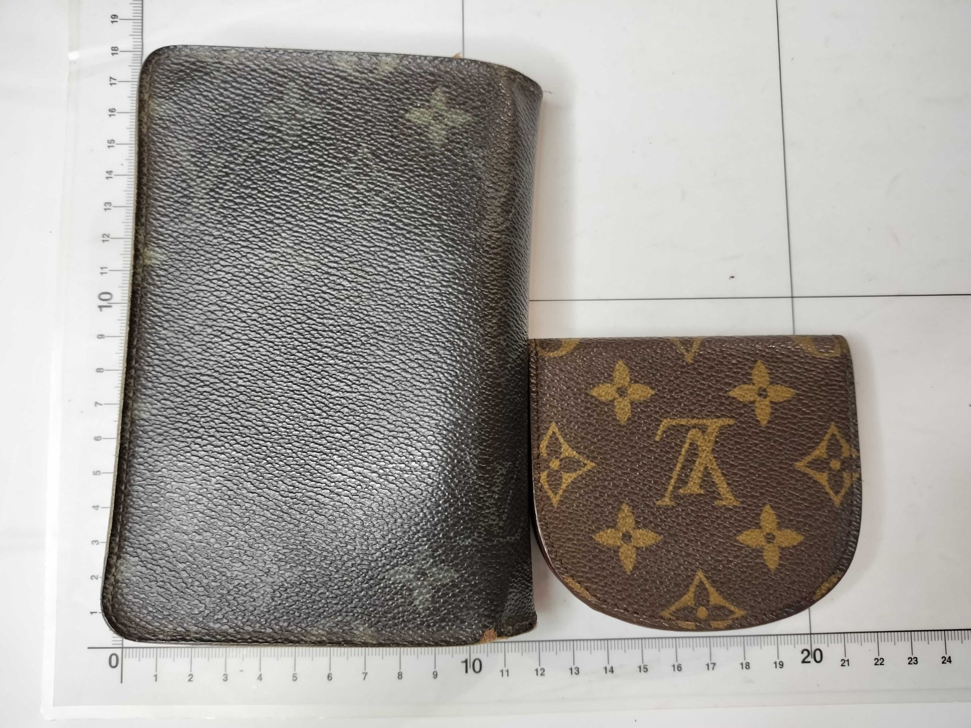 LOUIS VUITTON Monogram M61207 Porte Papier Zip M61970 Porte Monnaie Gusé 2-piece Wallet