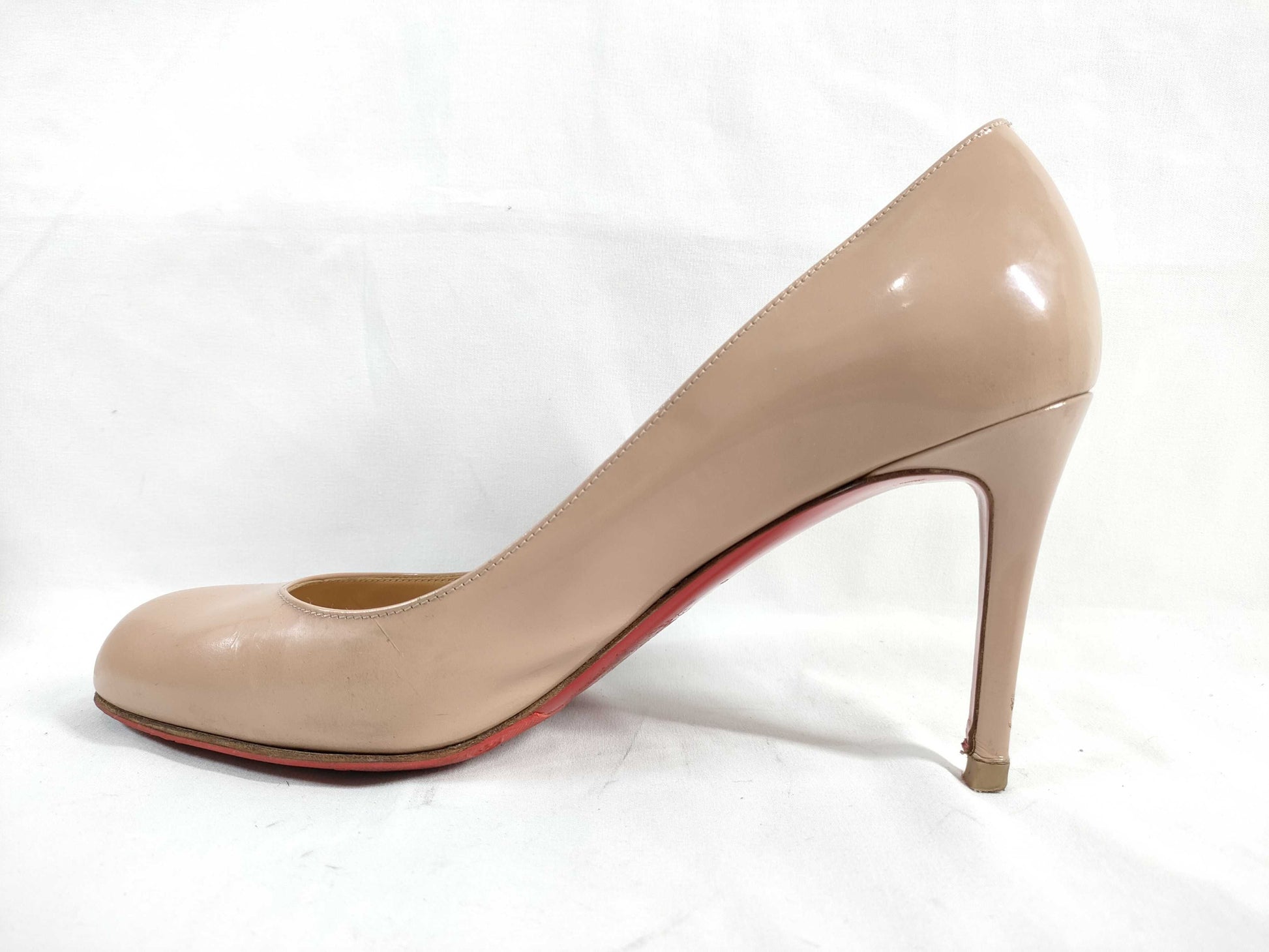 Christian Louboutin patent heel pumps