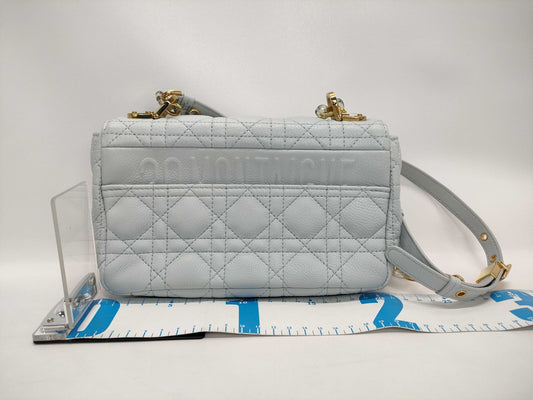 Dior Caro/Small/Shoulder/Lamb Leather Shoulder Bag