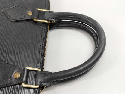 LOUIS VUITTON Epi Alma PM Noir Handbag
