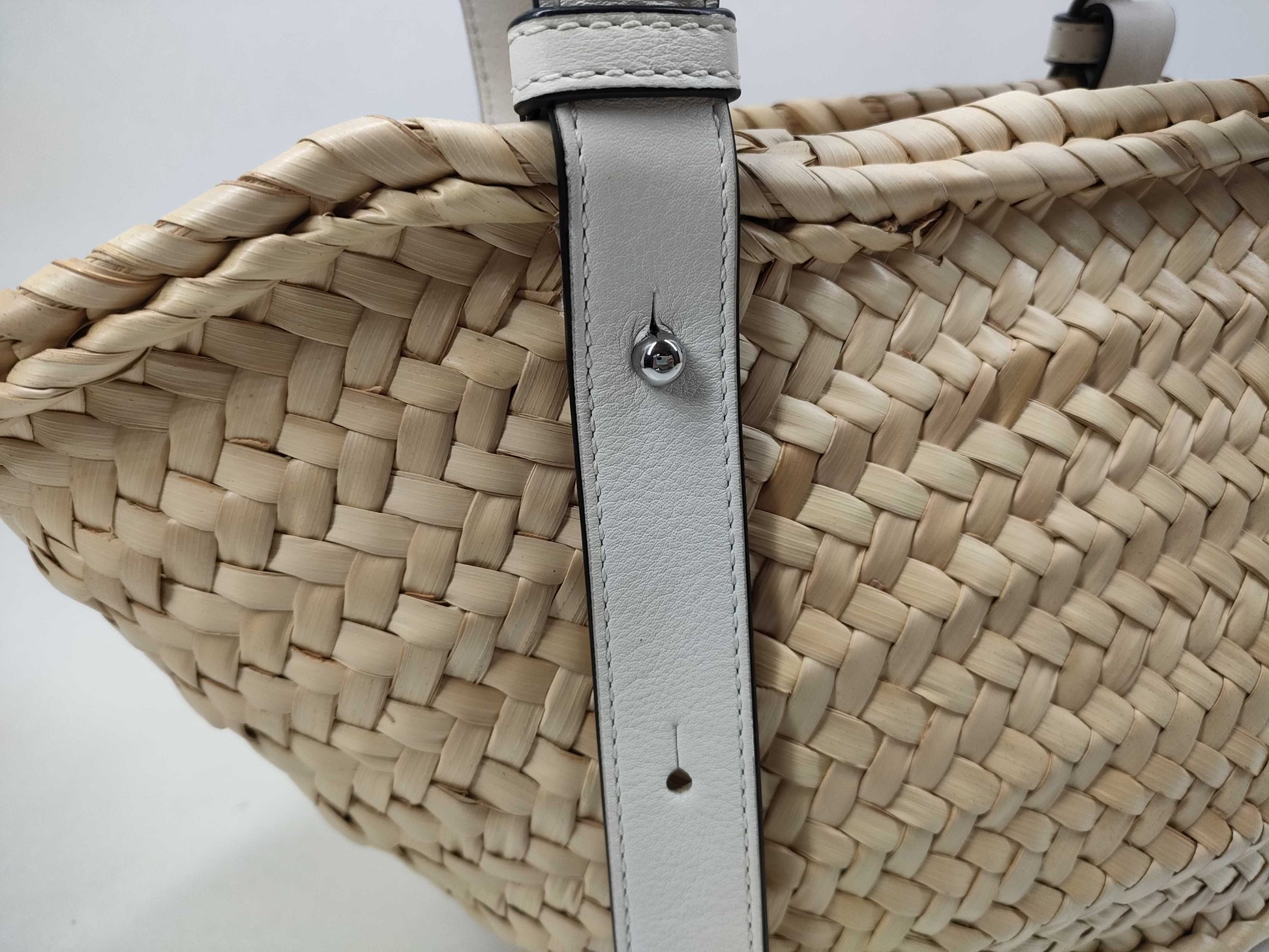 LOEWE Bucket White Tote Bag