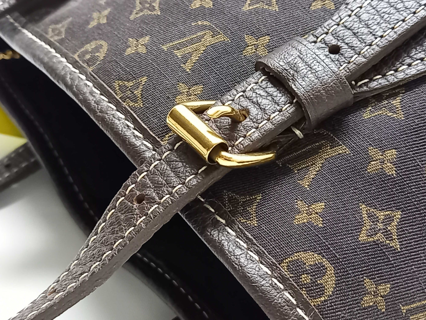 LOUIS VUITTON Monogram Minilan M95226 Bucket PM Tote Bag with Pouch