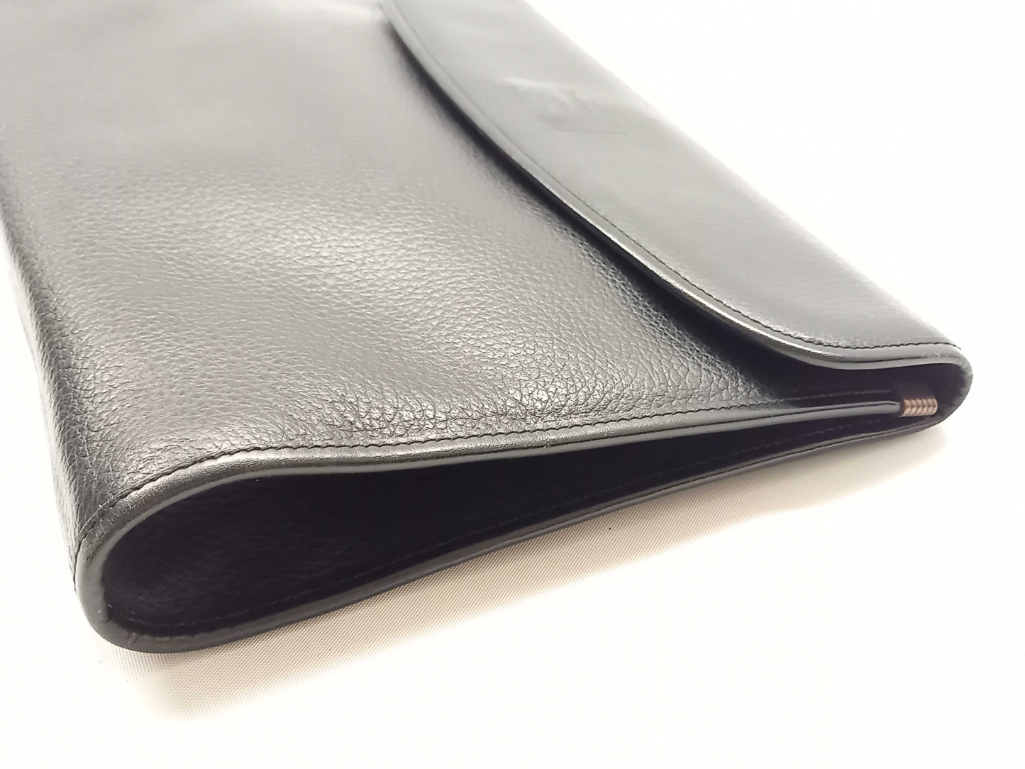 BURBERRY Leather Nova Check Clutch Bag