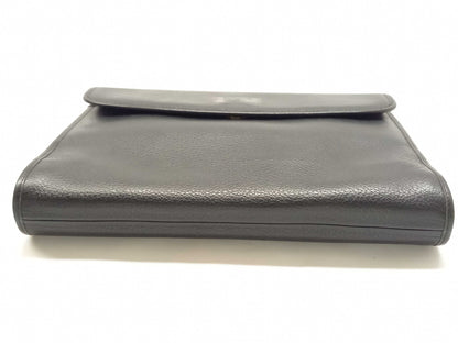 BURBERRY Leather Nova Check Clutch Bag