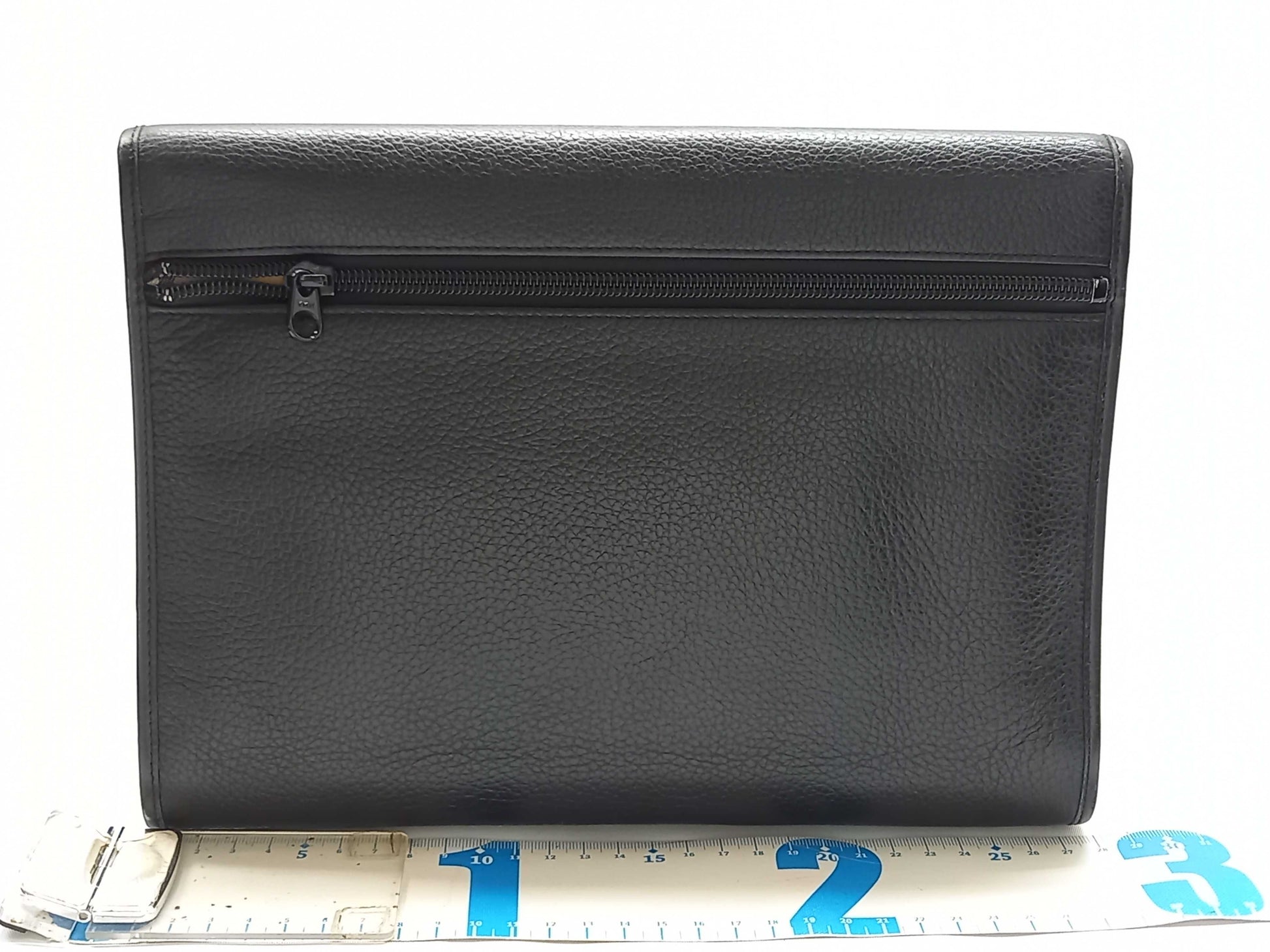 BURBERRY Leather Nova Check Clutch Bag