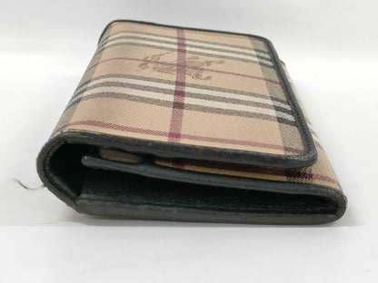 BURBERRY Nova Check PVC Long Wallet