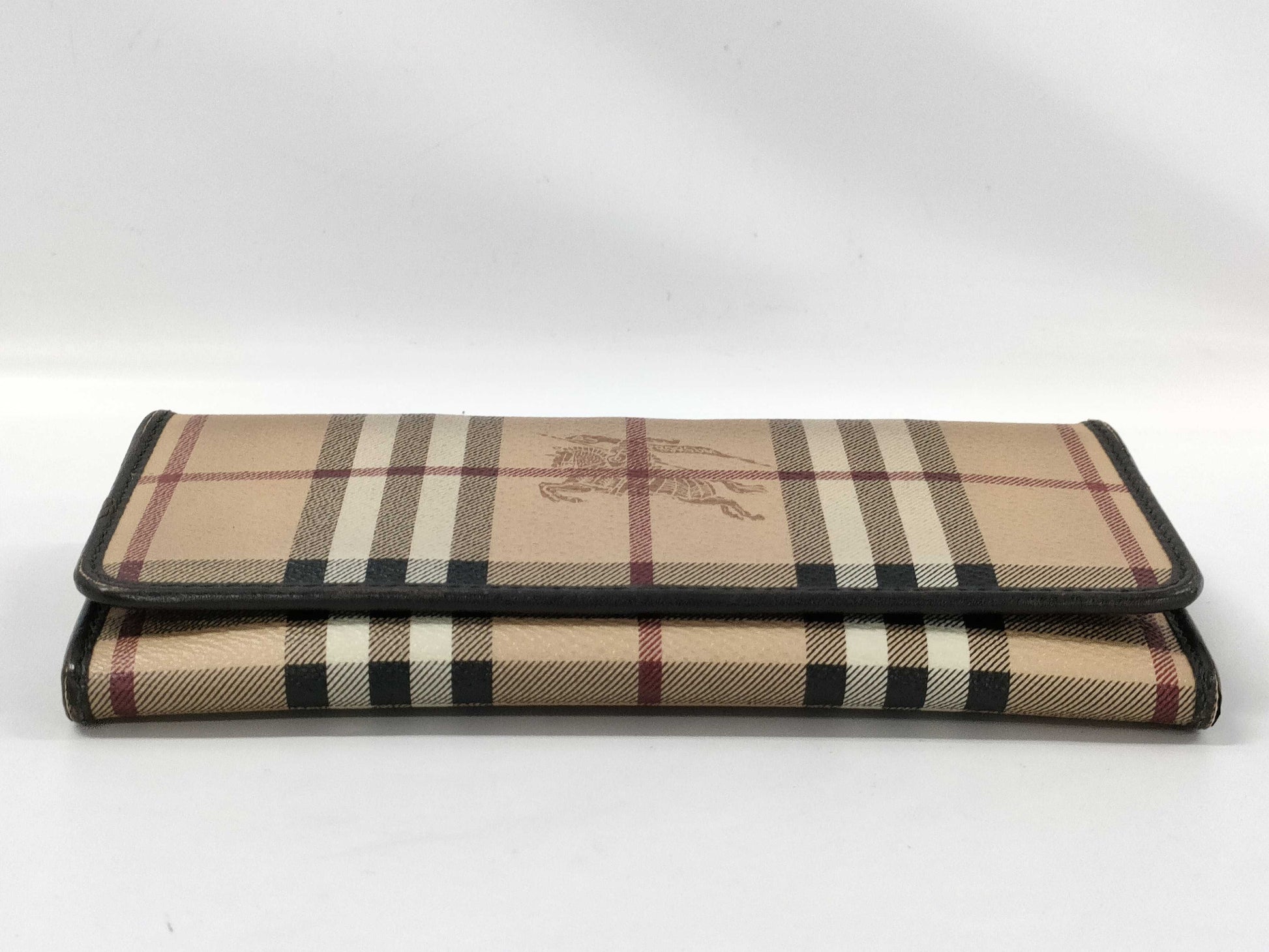 BURBERRY Nova Check PVC Long Wallet