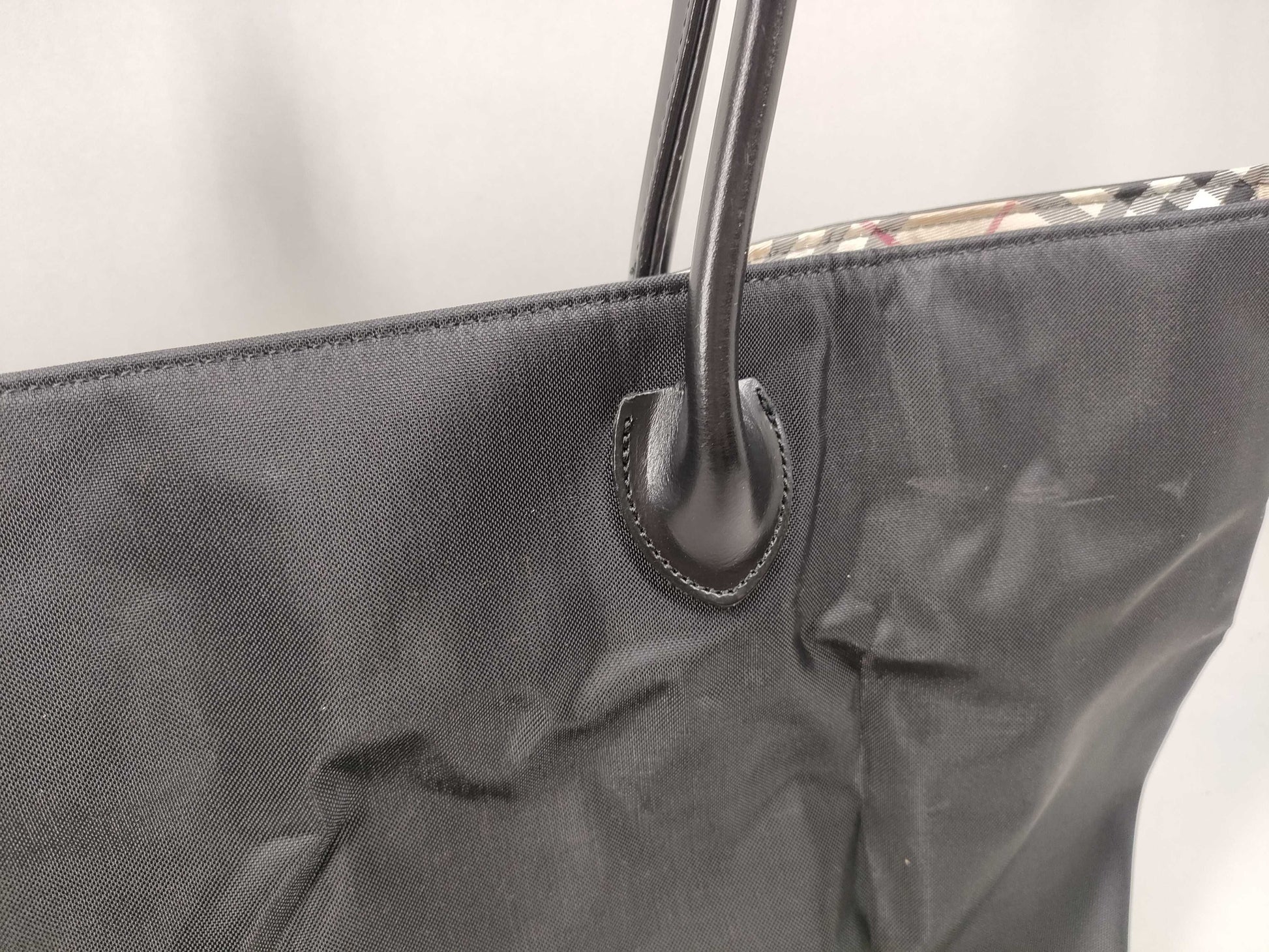 BURBERRY Blue Label Blue Label Handbag Plaid Tote Bag