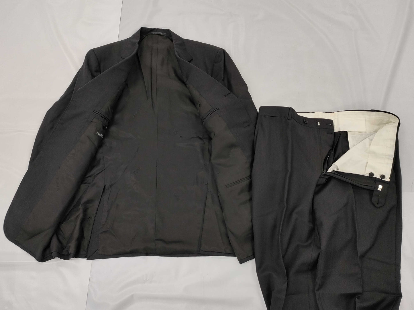 Isaia Suit Set Black Jacket