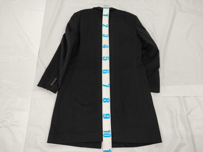 Zegna 100% Cashmere Long Coat, Black