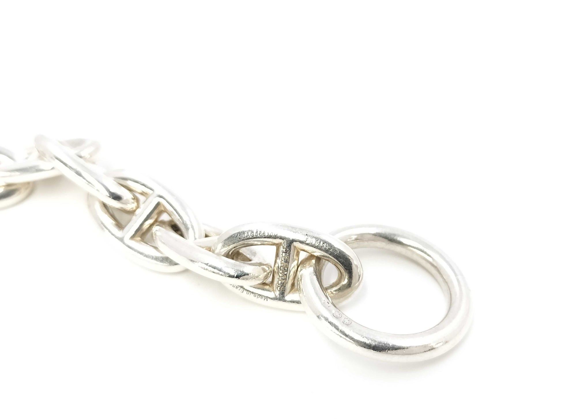 HERMES Chaine GM 13-link SV925 72.9g Bracelet/Bangle