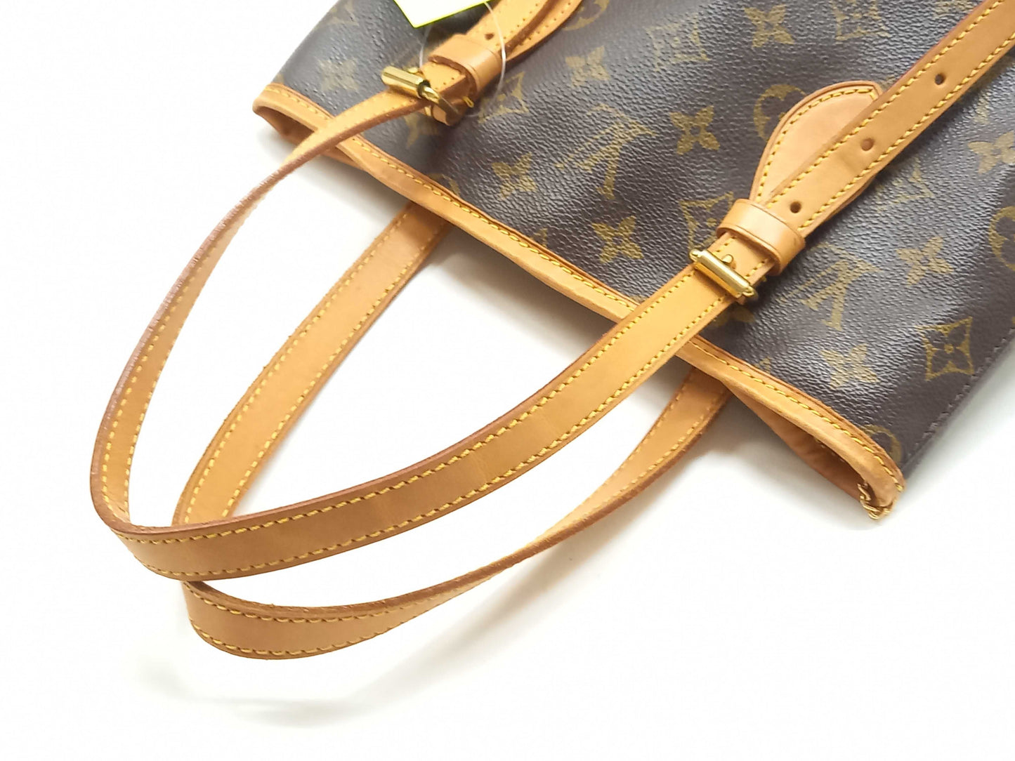 LOUIS VUITTON Monogram Bucket PM Tote Bag with Pouch
