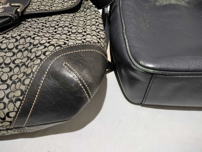 COACH Signature Coach F3K-6377/H05K? 1487/F54782 3-Piece Shoulder Bag Set