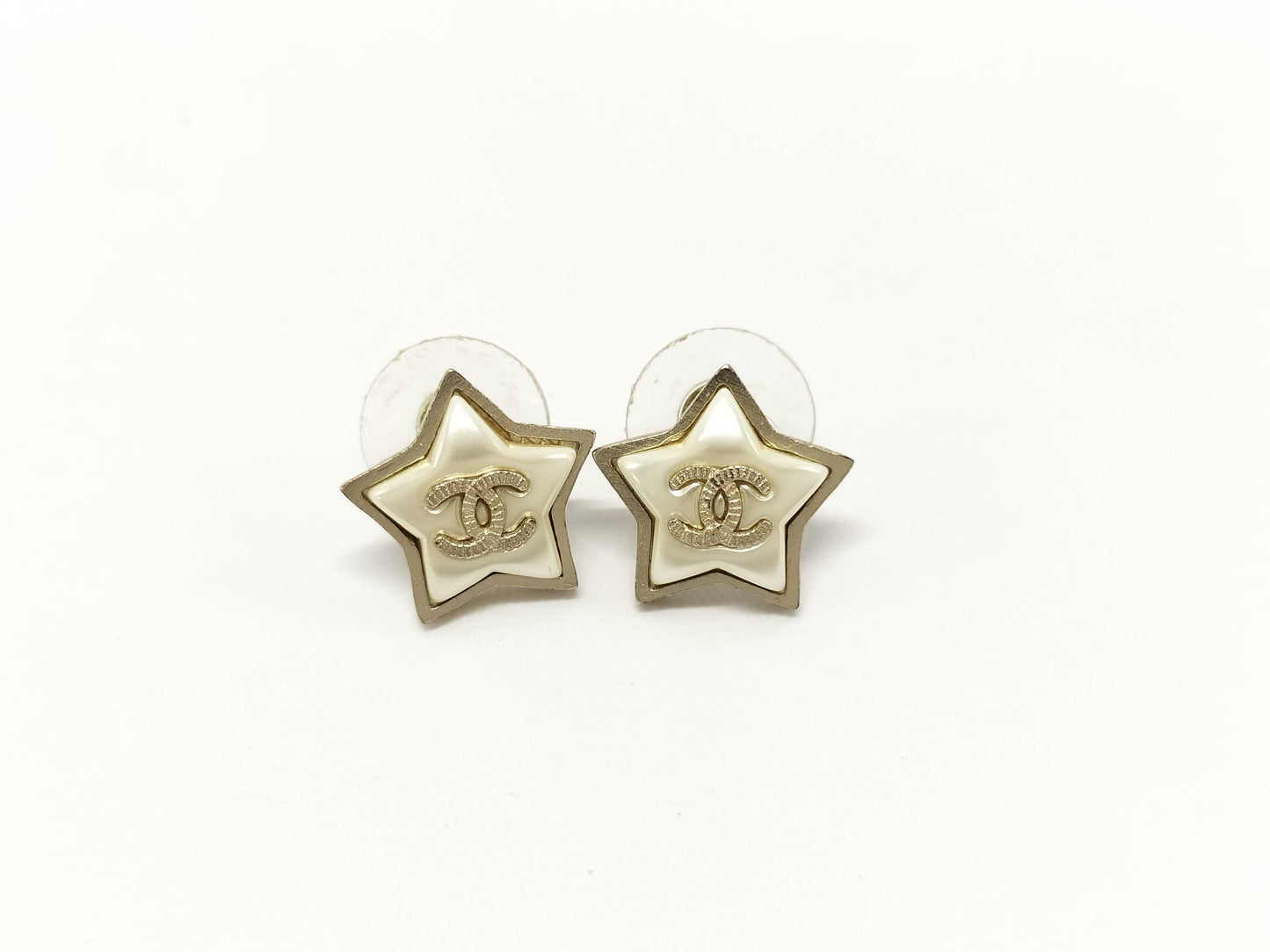 CHANEL Star Pearl Earrings A18 Earrings
