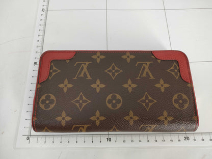 LOUIS VUITTON Monogram Zippy Wallet Retiro Red Wallet
