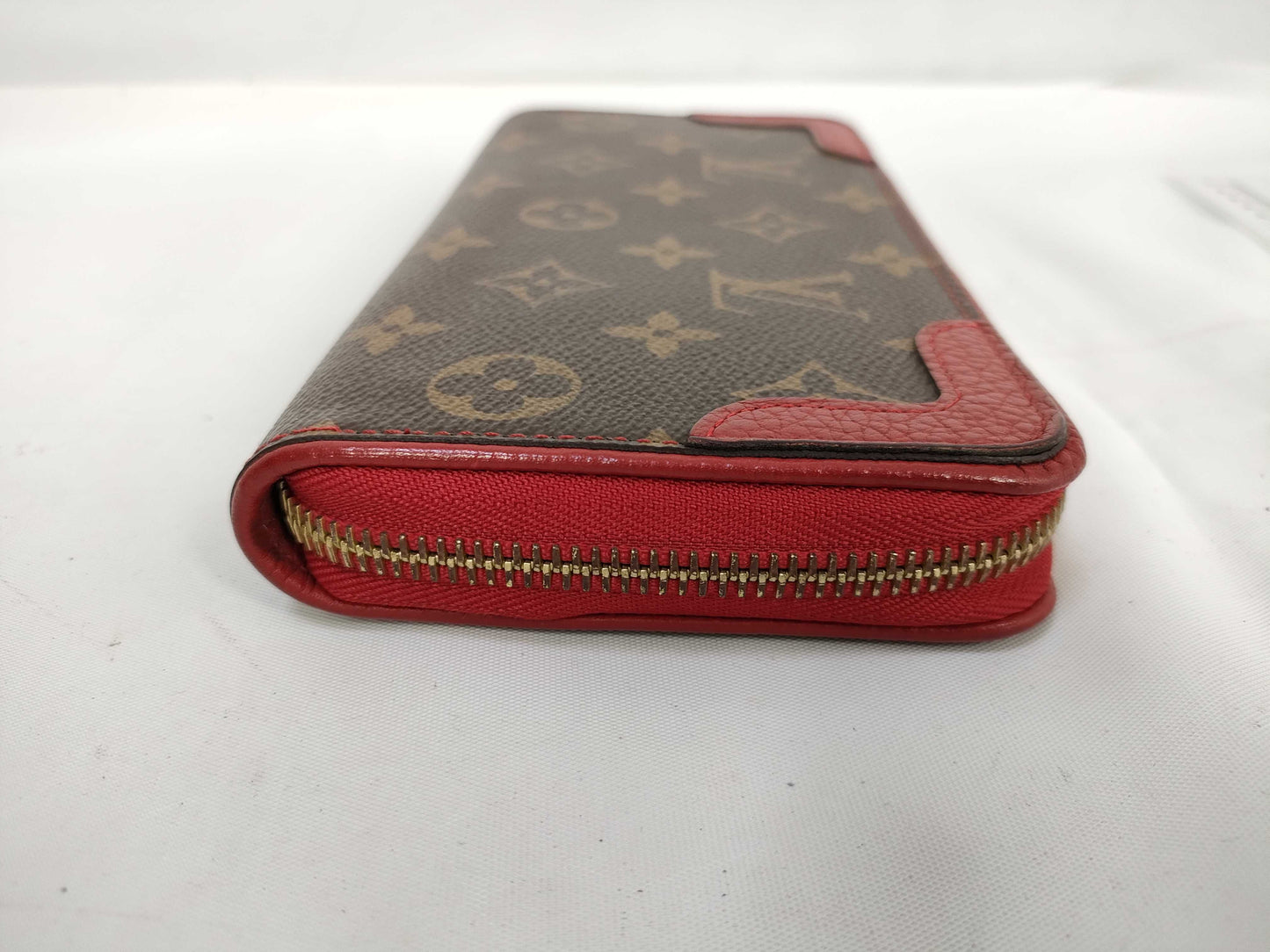 LOUIS VUITTON Monogram Zippy Wallet Retiro Red Wallet