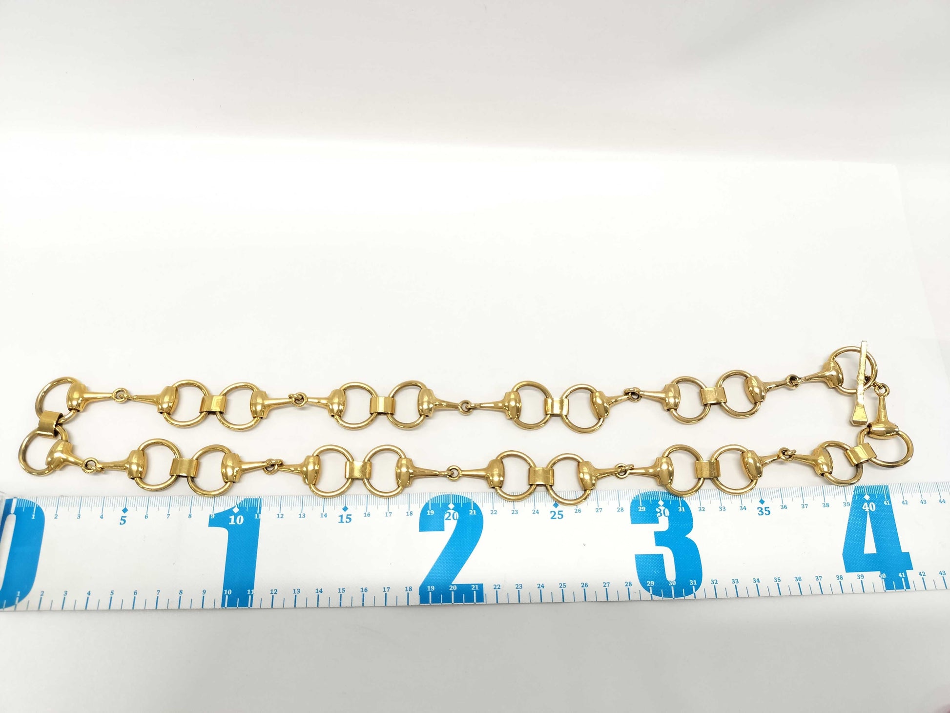 GUCCI 3. T★Gucci Horsebit Chain Belt Old Gucci Other Accessories