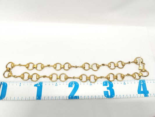 GUCCI 3. T★Gucci Horsebit Chain Belt Old Gucci Other Accessories